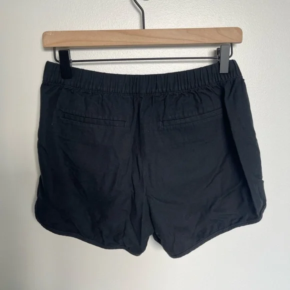 Madewell Pull On Shorts In Almost Black - Picture 9 of 10